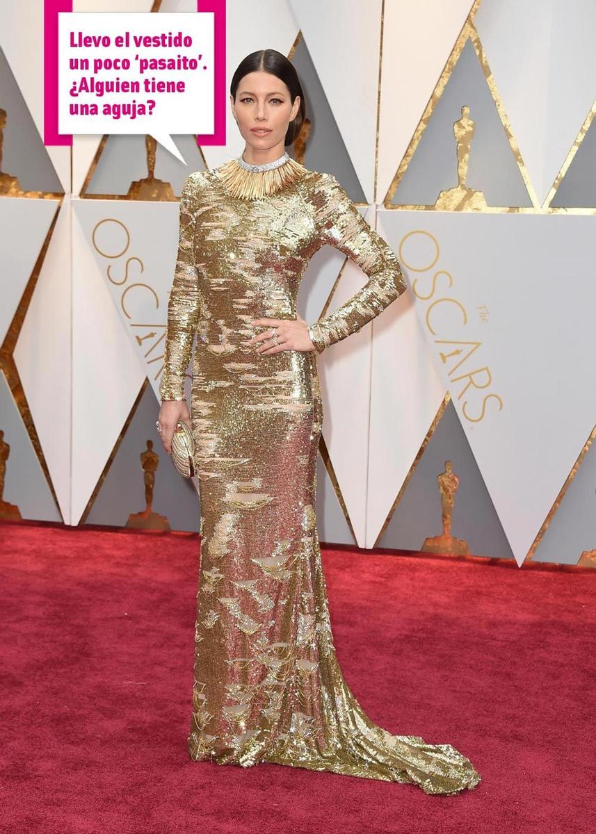 Oscar 2017: Jessica Biel con vestido de Kaufman Franco