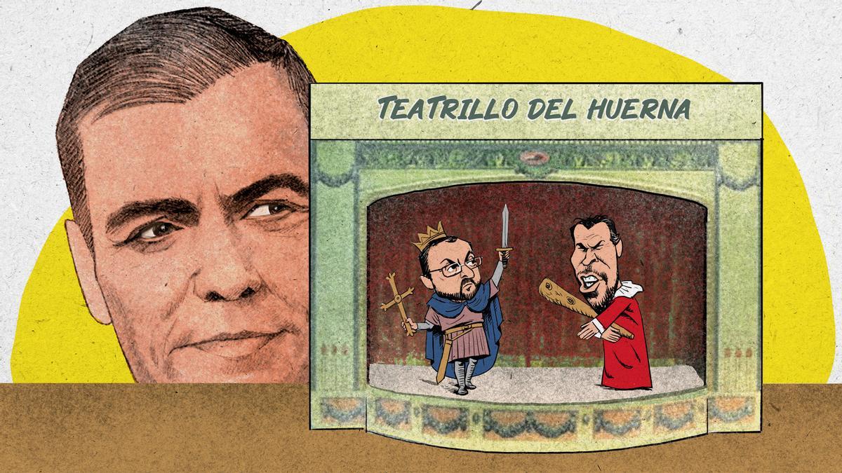 El Huerna, un choque tan real como teatral