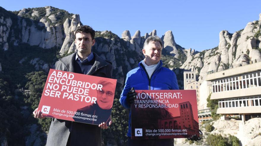 Els denunciants d´abusos a Montserrat.