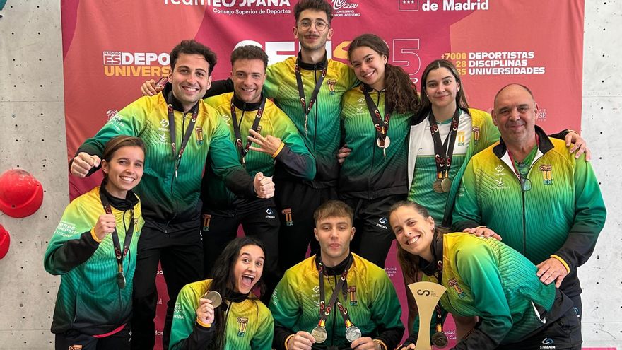 María Paredes, en acción.