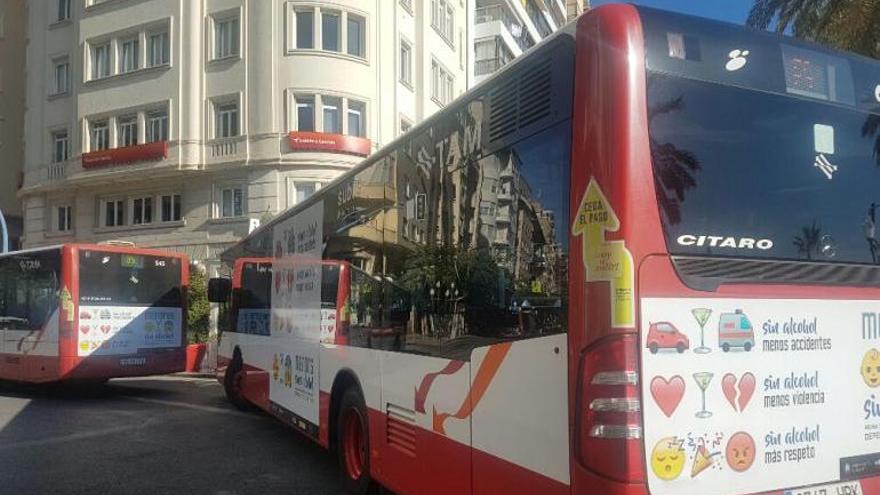 El transporte en el bus urbano creció un 12% en Hogueras con 344.300 viajeros