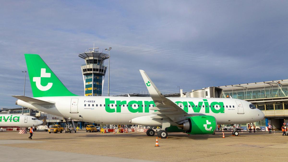 Un avión de Transavia