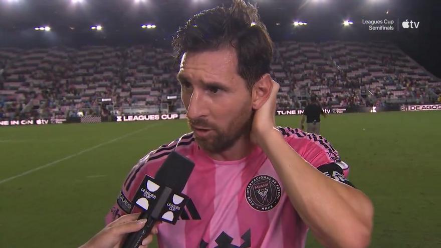 Messi regresó de lesión para llevar al Inter Miami a la final de la Leagues Cup