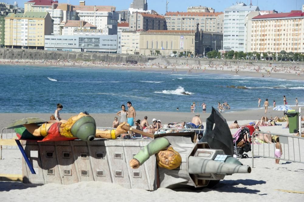 San Juan A Coruña 2016 | La falla toma forma en Ri