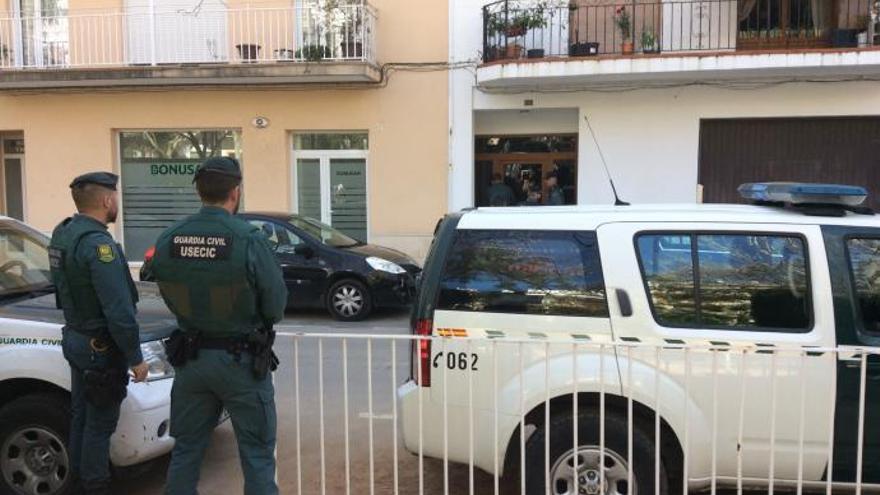 Fuerte despliegue de la Guardia Civil en una operación contra la venta de droga en Xàbia
