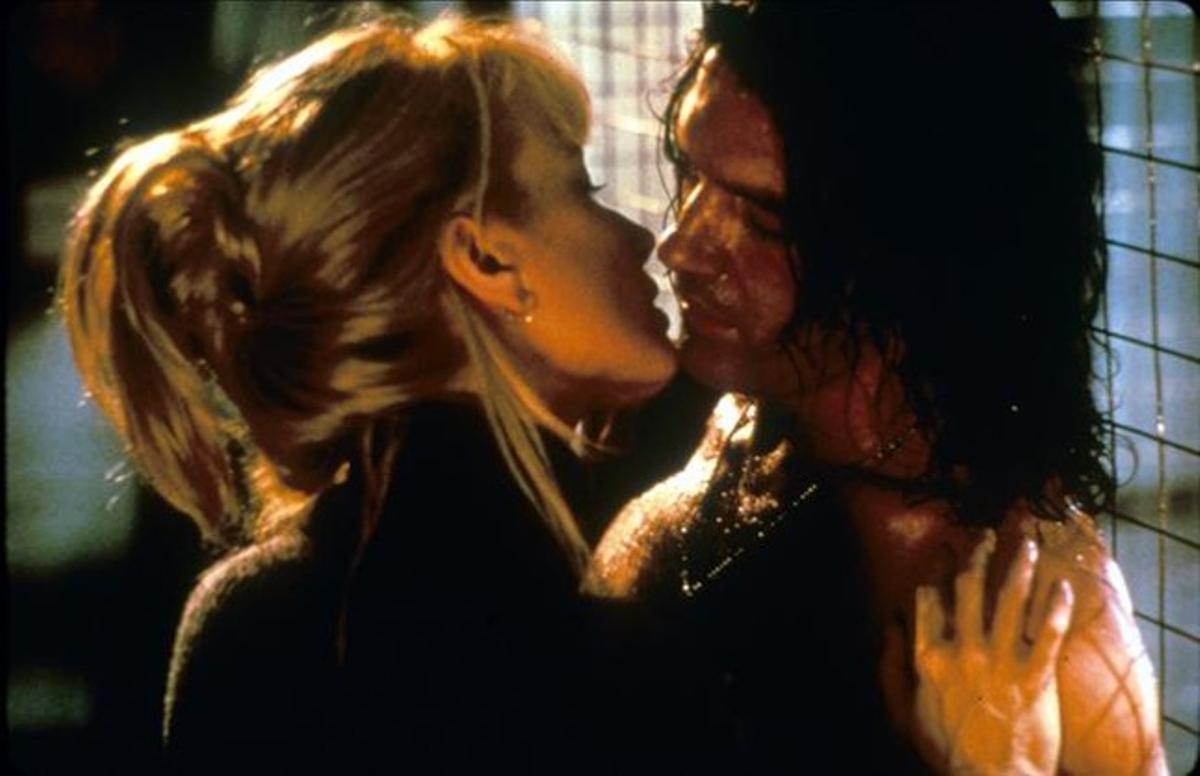 Rebecca De Mornay i Antonio Banderas, a ’Nunca hables con extraños’. Rebecca De Mornay i Antonio Banderas, a ’Nunca hables con extraños’.