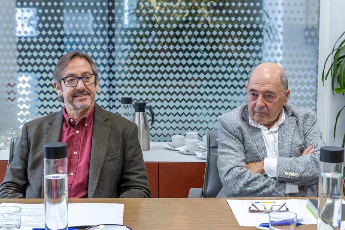 Eduardo Soler (acuicultura marina) y Aurelio Ortega (Comité de Expertos Científicos de Acuicultura de España).