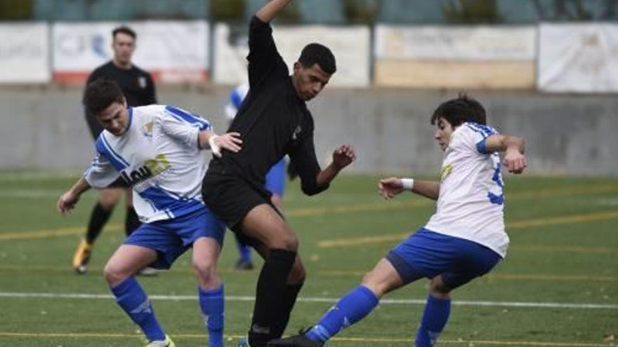 Els jugadors del Berguedà no van poder puntuar en un duel anivellat