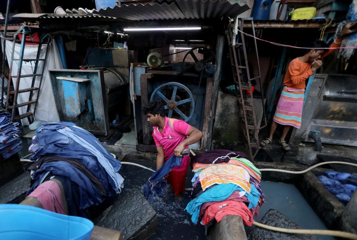 Así es Dhobi Ghat, la popular lavandería al aire libre de Bombay