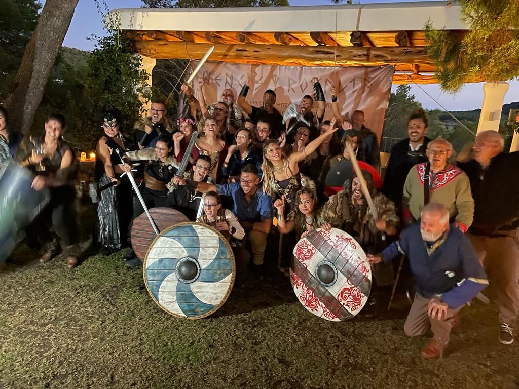 Las imágenes de la boda vikinga de Rosalía y Wenceslao en Ibiza