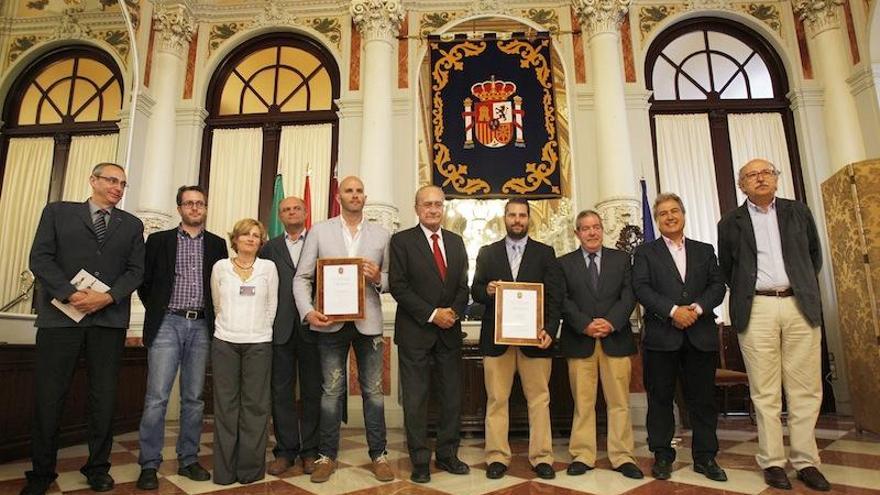 José Antonio Sau y Juan Jesús García Vivas recibieron ayer sus premios.