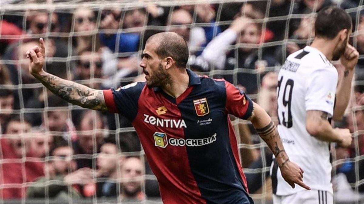 Sturaro celebrando su gol ante su exequipo