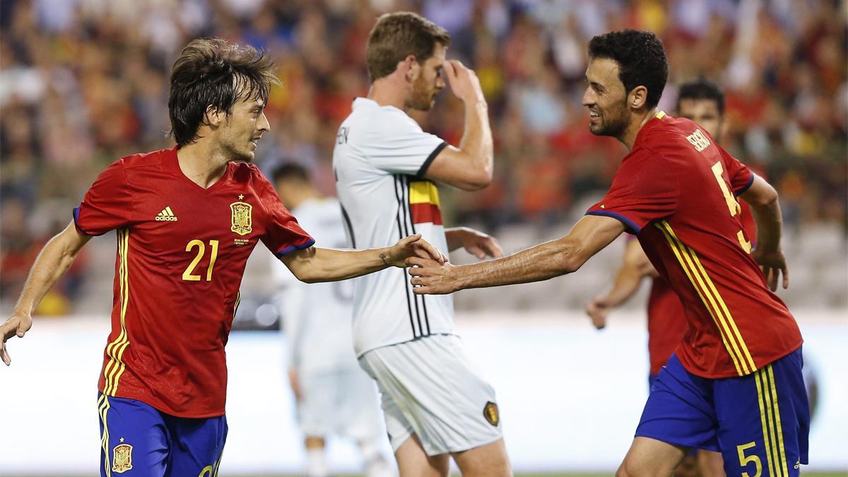 Silva y Busquets marcaron una época en la selección española
