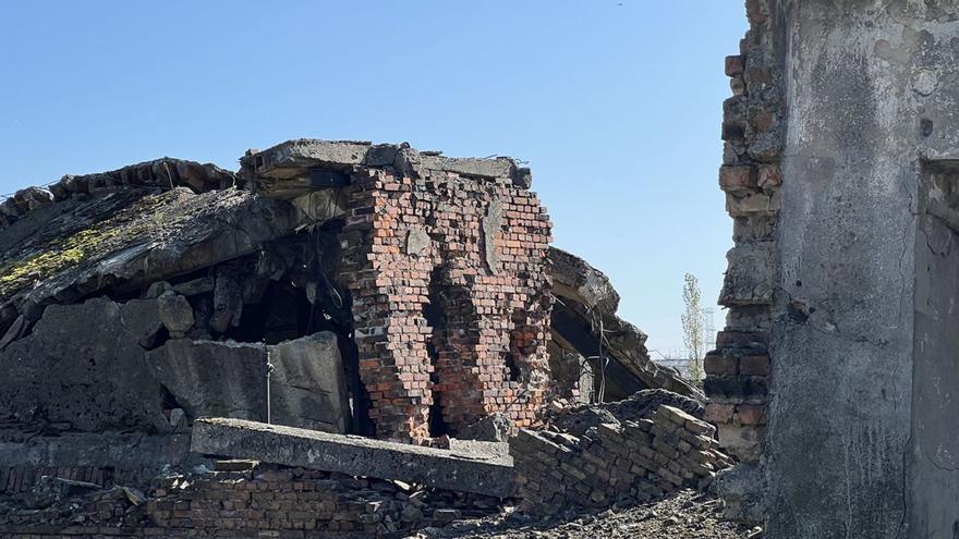 Ruinas de las cámaras de gas en Birkenau.