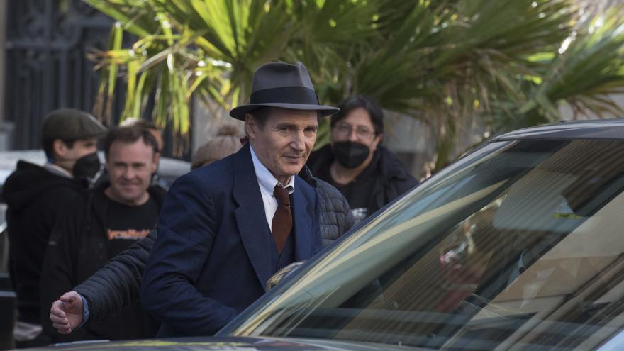 Liam Neeson, una estrella de Hollywood als carrers de Manresa