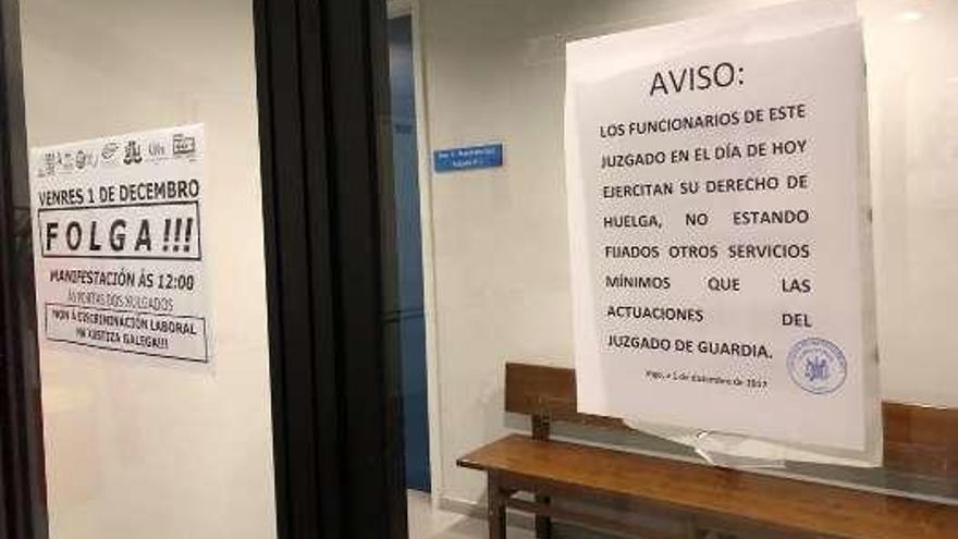 El masivo e histórico seguimiento del paro de funcionarios obliga a cerrar juzgados