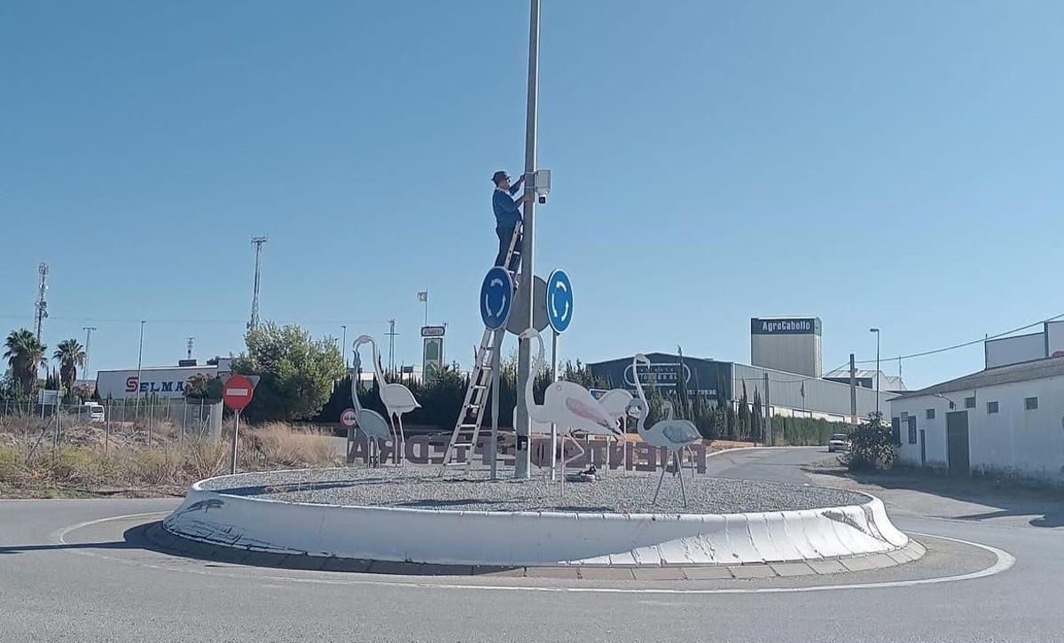 Instalación de cámaras de vigilancia permanente en Fuente de Piedra.