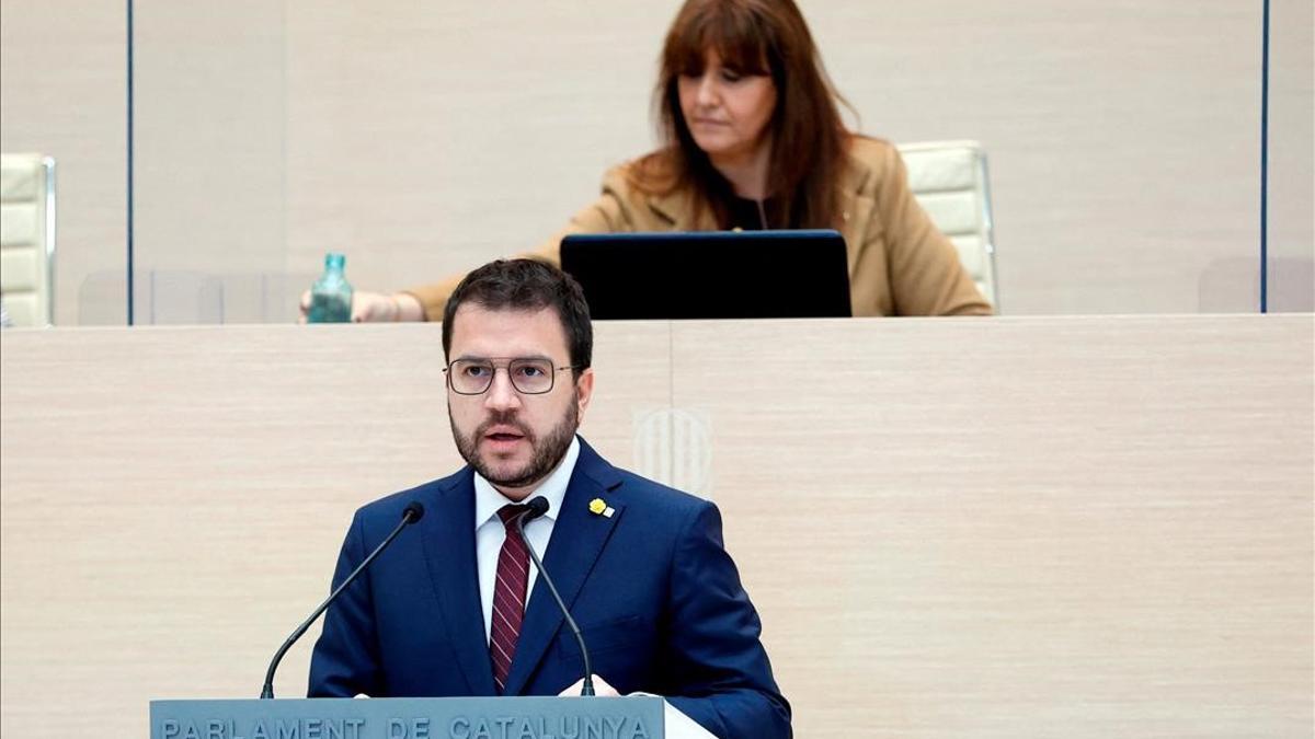 Aragonès inicia el debate pidiendo hacer "inevitable" amnistía y referéndum