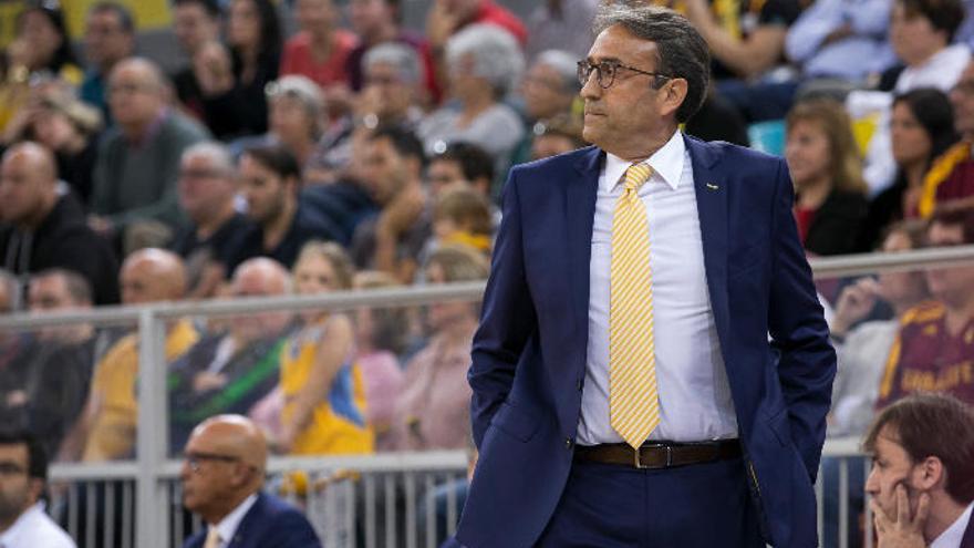 Luis Casimiro, ayer en el Gran Canaria Arena.