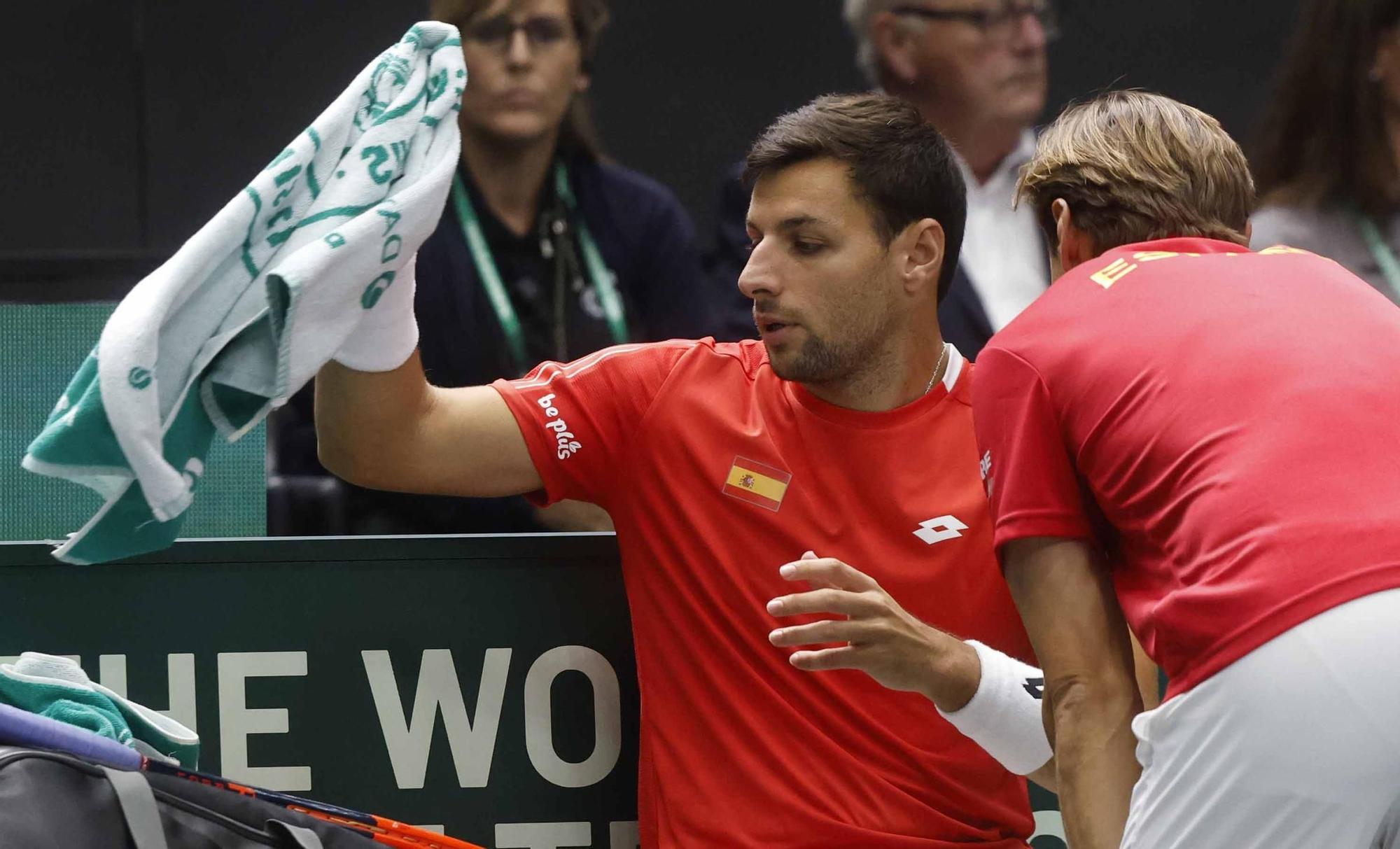 Segunda jornada de Copa Davis, ya con Djokovic entrenando en L´Alqueria