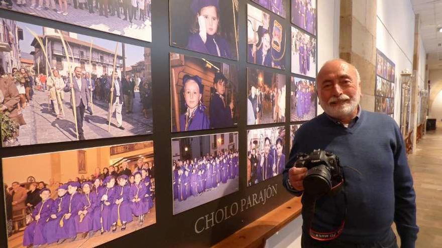 Cholo Parajón en la muestra.