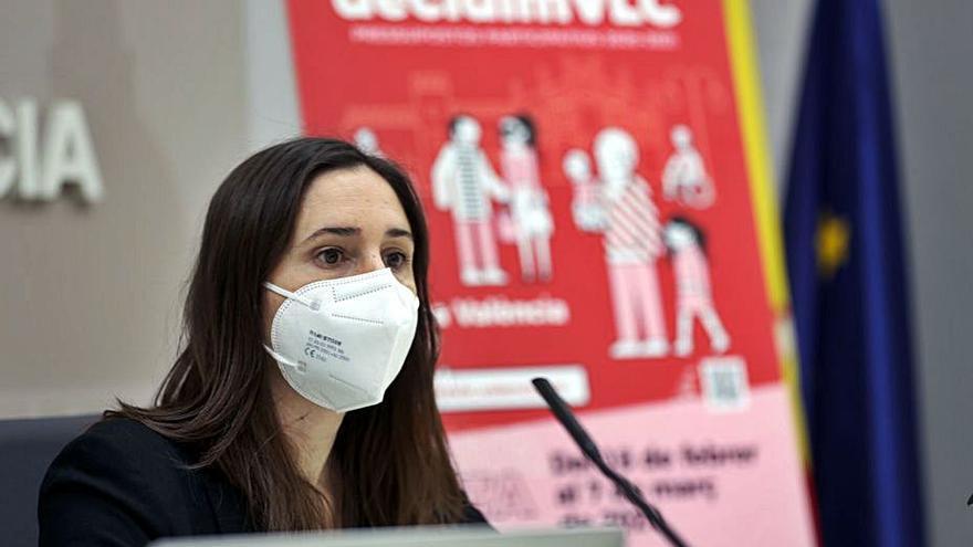 Elisa Valía presentó ayer la siguiente fase de decidimVLC. | MAO
