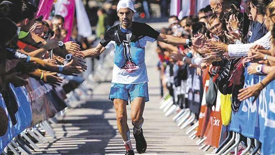 Tòfol Castanyer, durante la carrera de la Ultra Trail Pirineu.