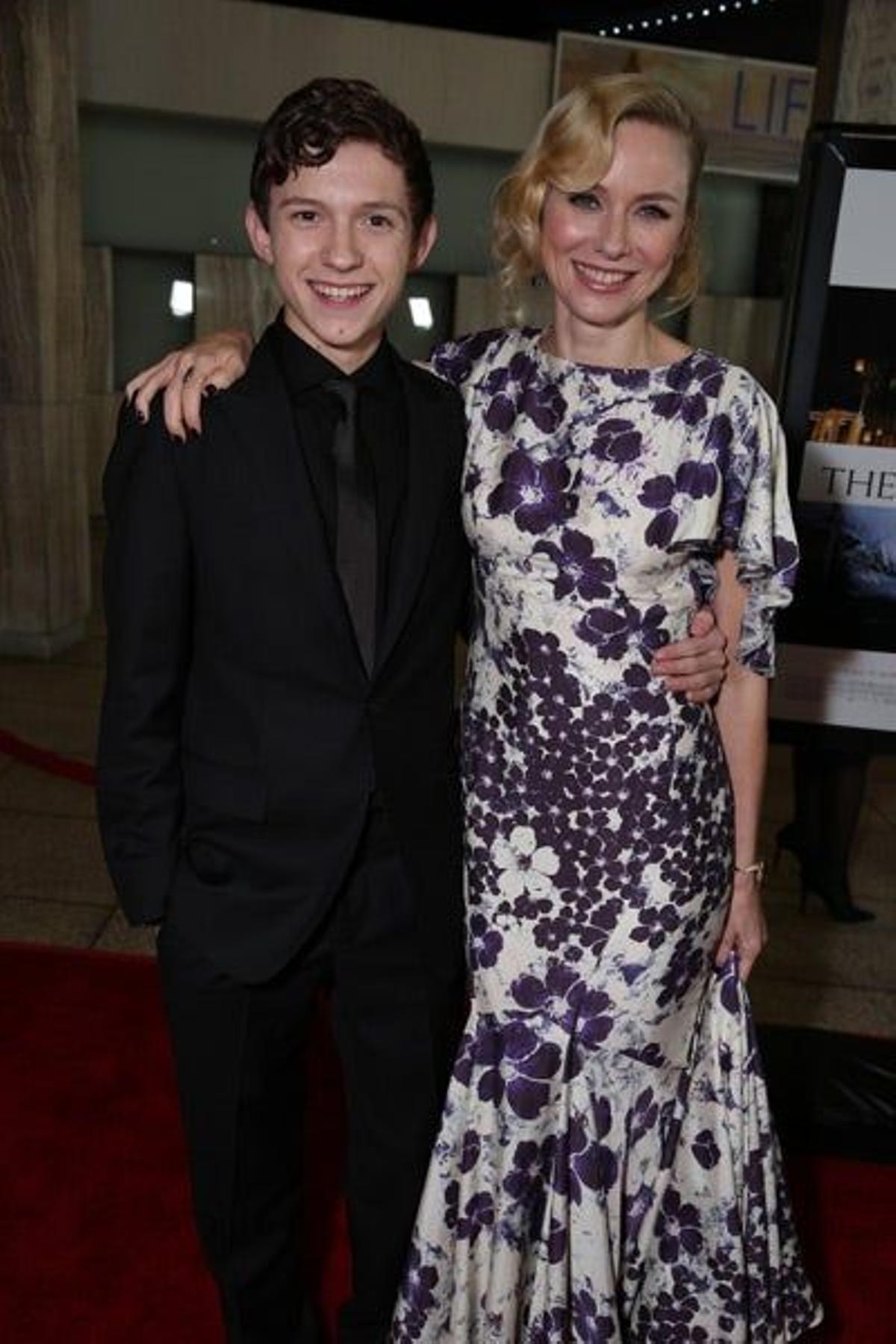 Tom Holland y Naomi Watts