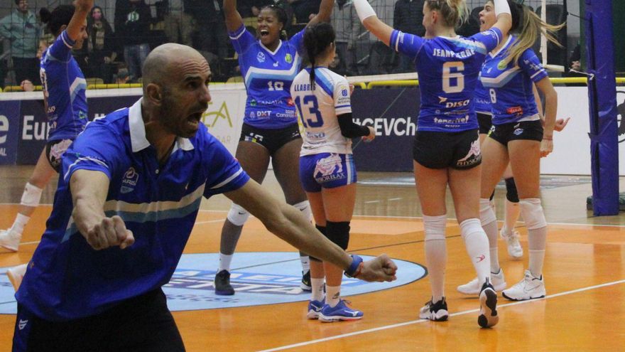 El CV Tenerife tira de épica para vencer al Panathinaikos