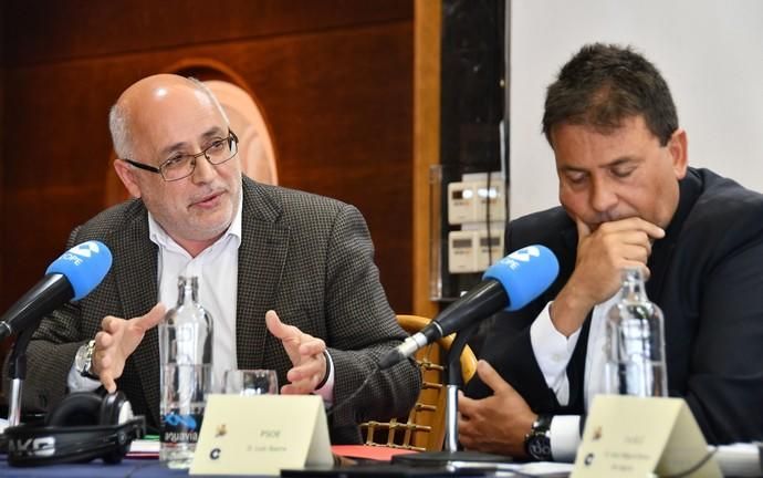 07/05/2019 LAS PALMAS DE GRAN CANARIA. .Los candidatos de los principales partidos al Cabildo de Gran Canaria contrastan sus propuestas en un debate organizado or la cadena COPE, en el Real Club Náutico de Gran Canaria. Nueva Canarias, Antonio Morales. JxGC Coalición Canaria, José Miguel Bravo de Laguna. PP AV, Marco Aurelio Pérez. Sí Podemos, Sara Ramírez. PSOE, Luis Ibarra.  Fotógrafa: YAIZA SOCORRO.  | 07/05/2019 | Fotógrafo: Yaiza Socorro