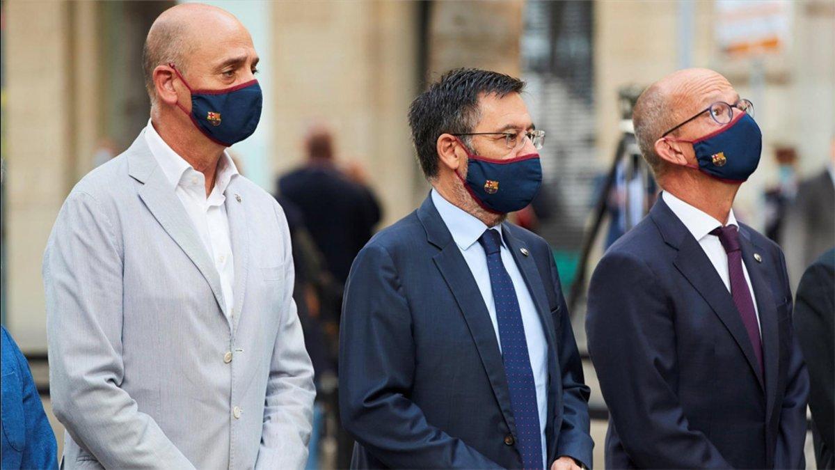 Jordi Moix, Josep Maria Bartomeu y Jordi Cardoner