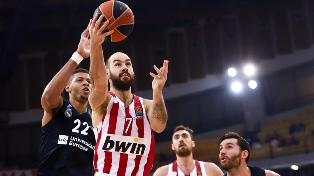 Vassilis Spanoulis, la pasada temporada contra el Real Madrid