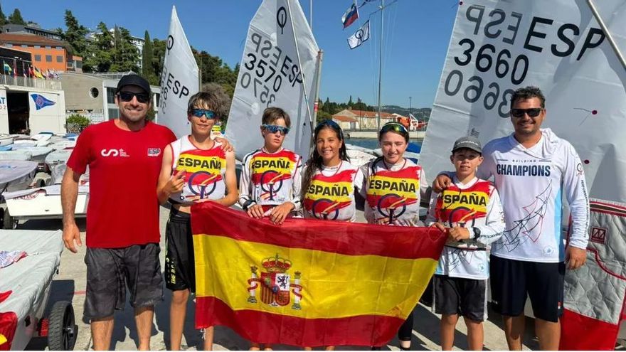 Álex Valero, campeón del mundo de Optimist por equipos