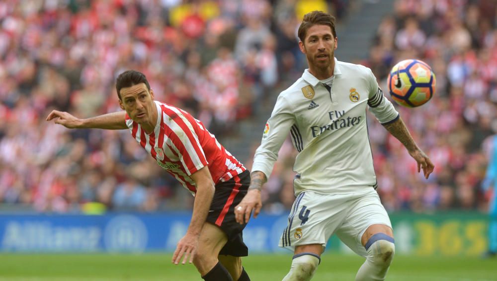 Las mejores imágenes del partido entre el Athletic y el Real Madrid en San Mamés.