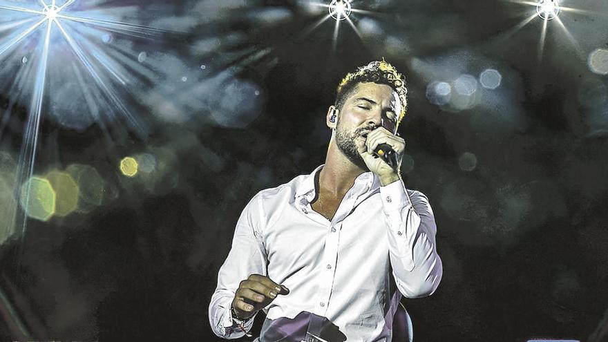 El cantante David Bisbal, durante un concierto.