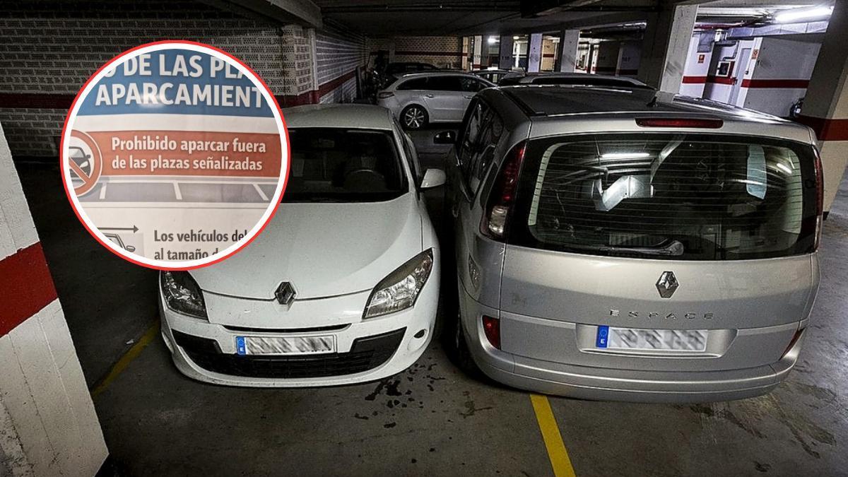 Los vecinos de una comunidad se cansan de los coches mal aparcados.