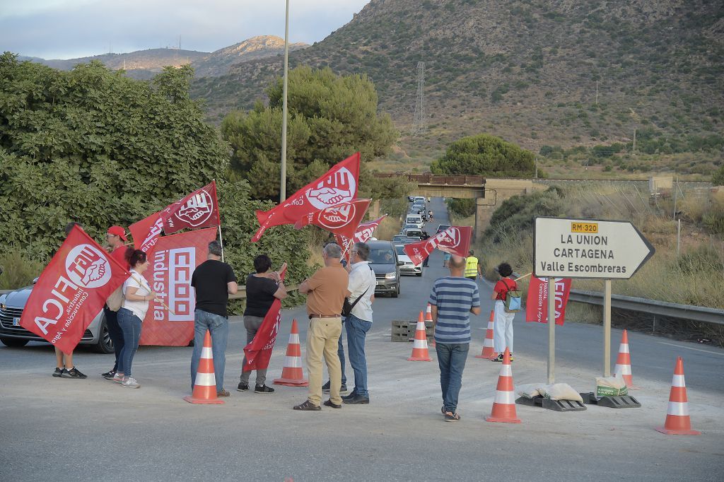 Huelga de los trabajadores de Repsol en Cartagena