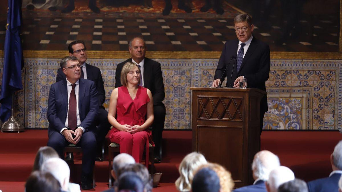 Ximo Puig, durante su discurso.