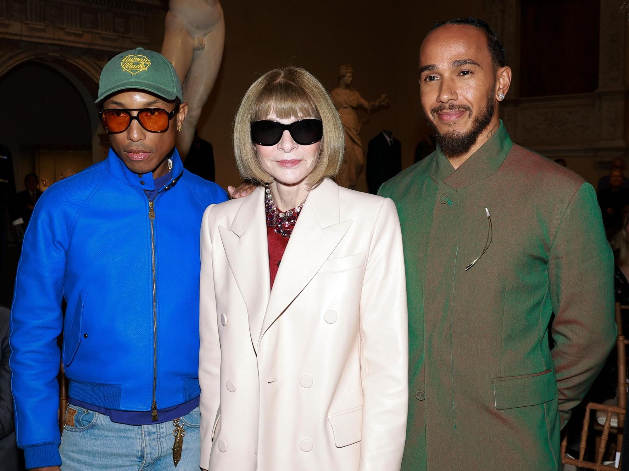 Pharrell Williams, Anna Wintour y Lewis Hamilton, anfitriones de la Gala MET 2025.