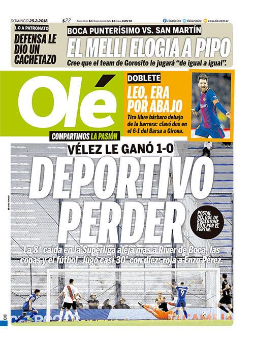 Portadas del 25 de febrero