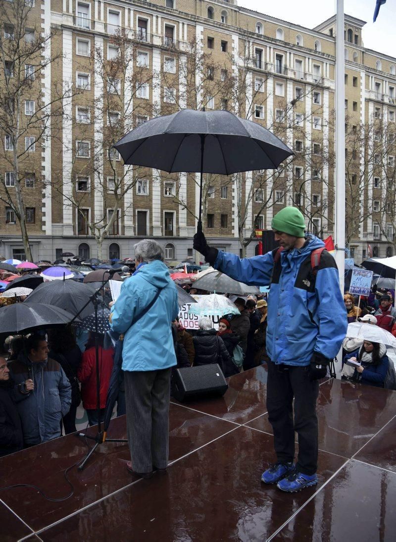 Manifestación contra el ICA en Zaragoza