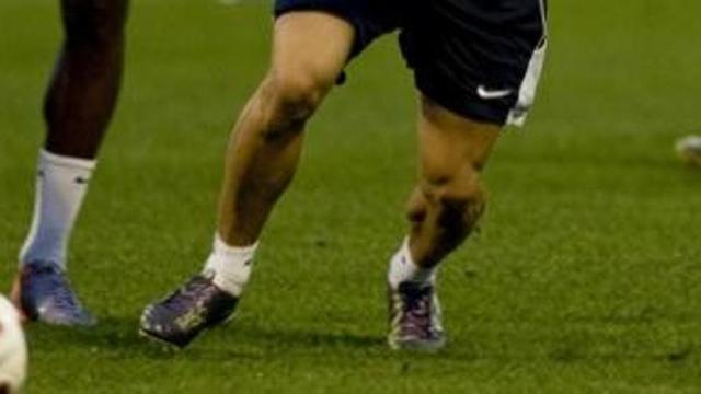 Las piernas de algunos de los jugadores del Hércules