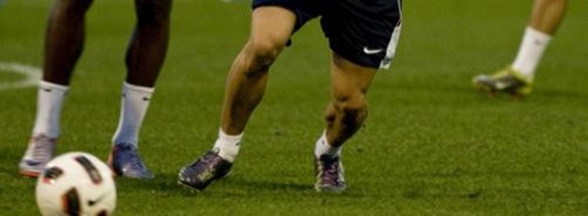 Las piernas de algunos de los jugadores del Hércules