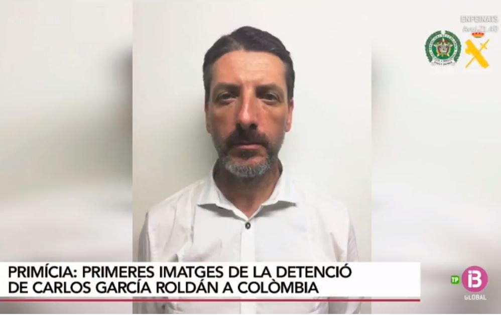 La justicia colombiana decreta cárcel para un irreconocible García Roldán
