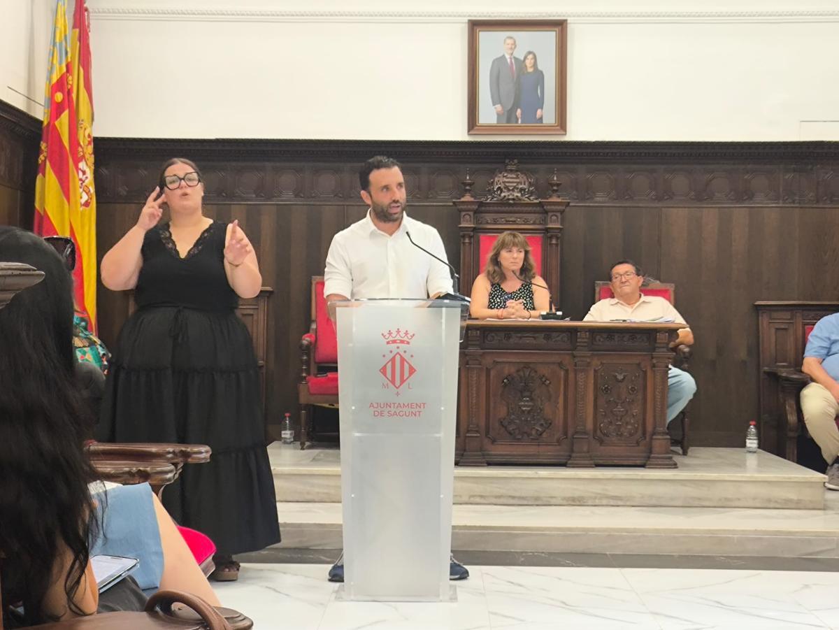 Intervención del alcalde de Sagunt en el pleno