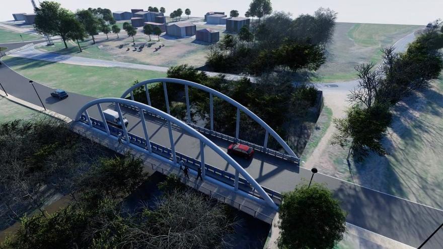 Así será el nuevo puente sobre el arroyo Guadalbarbo en Alcolea