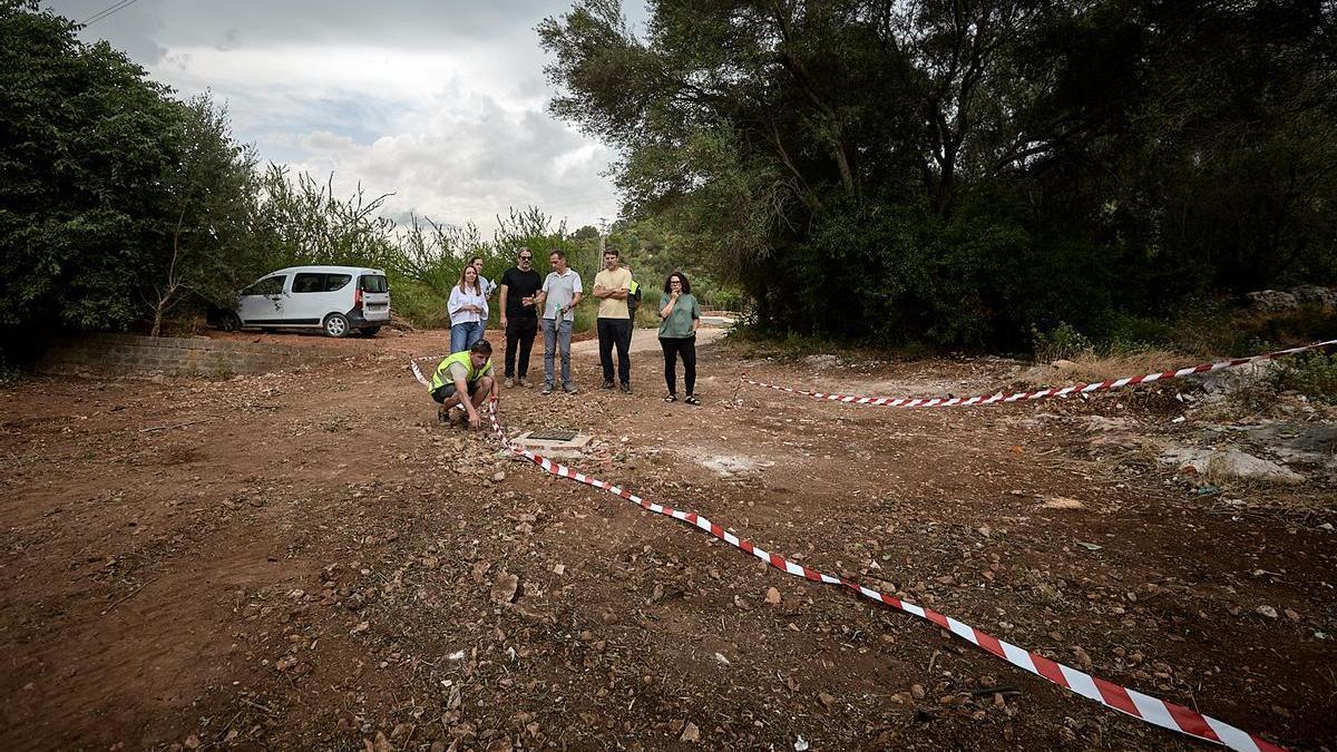 Visita a las obras del camino.