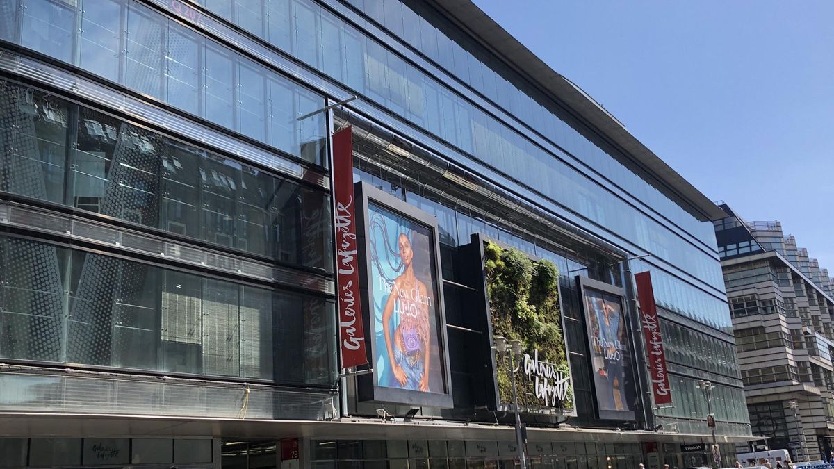 Fachada de las Galerías Lafayette en Berlín.