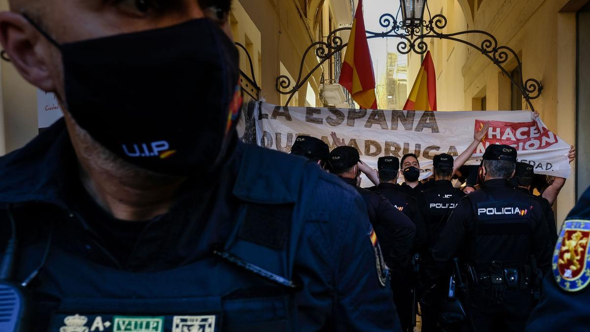 Manifestación del Primero de Mayo en Málaga capital