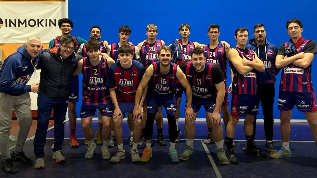 Jugadores del NB Alzira que participaron en el partido contra el Picanya.